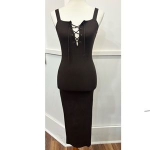 H&M Sexy bodycon brown dress